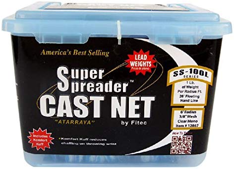 Super spreader castnet - great for catching your own live bait