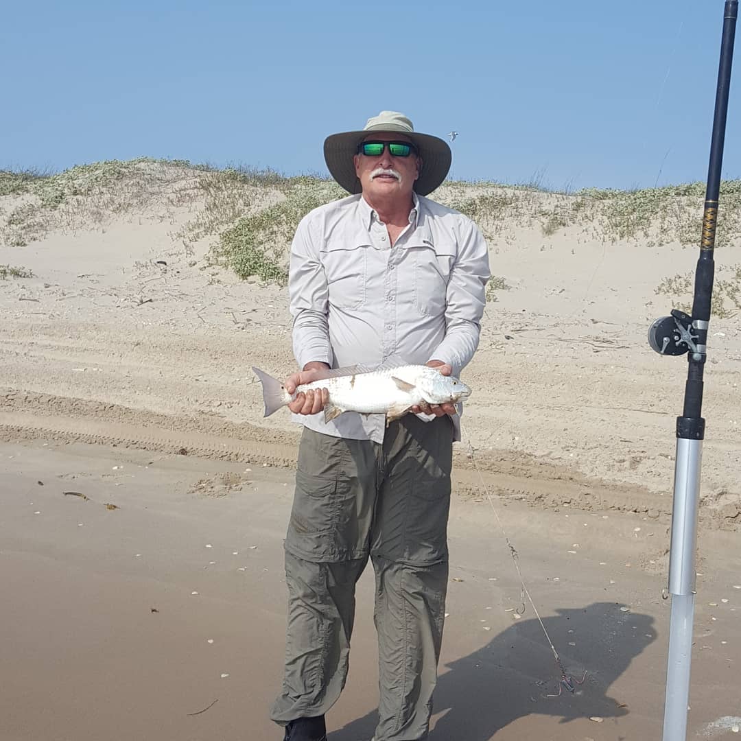 Ken Kuhn with a Padre Island redfish