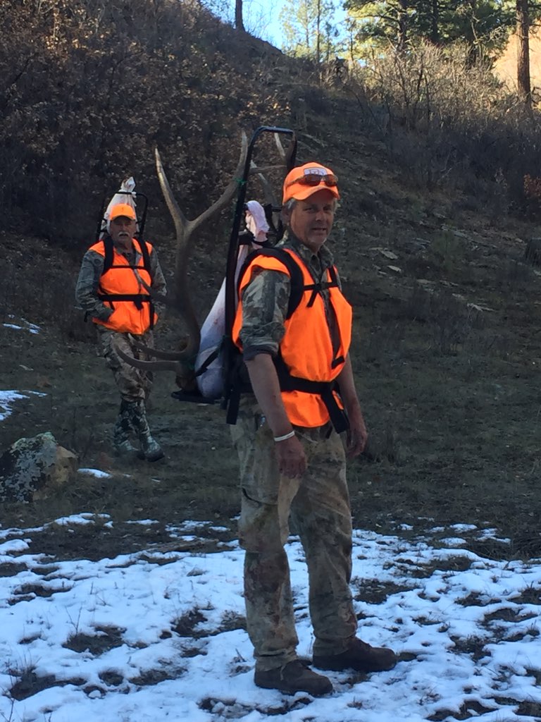 elk pack out - outfitting a colorado elk hunt