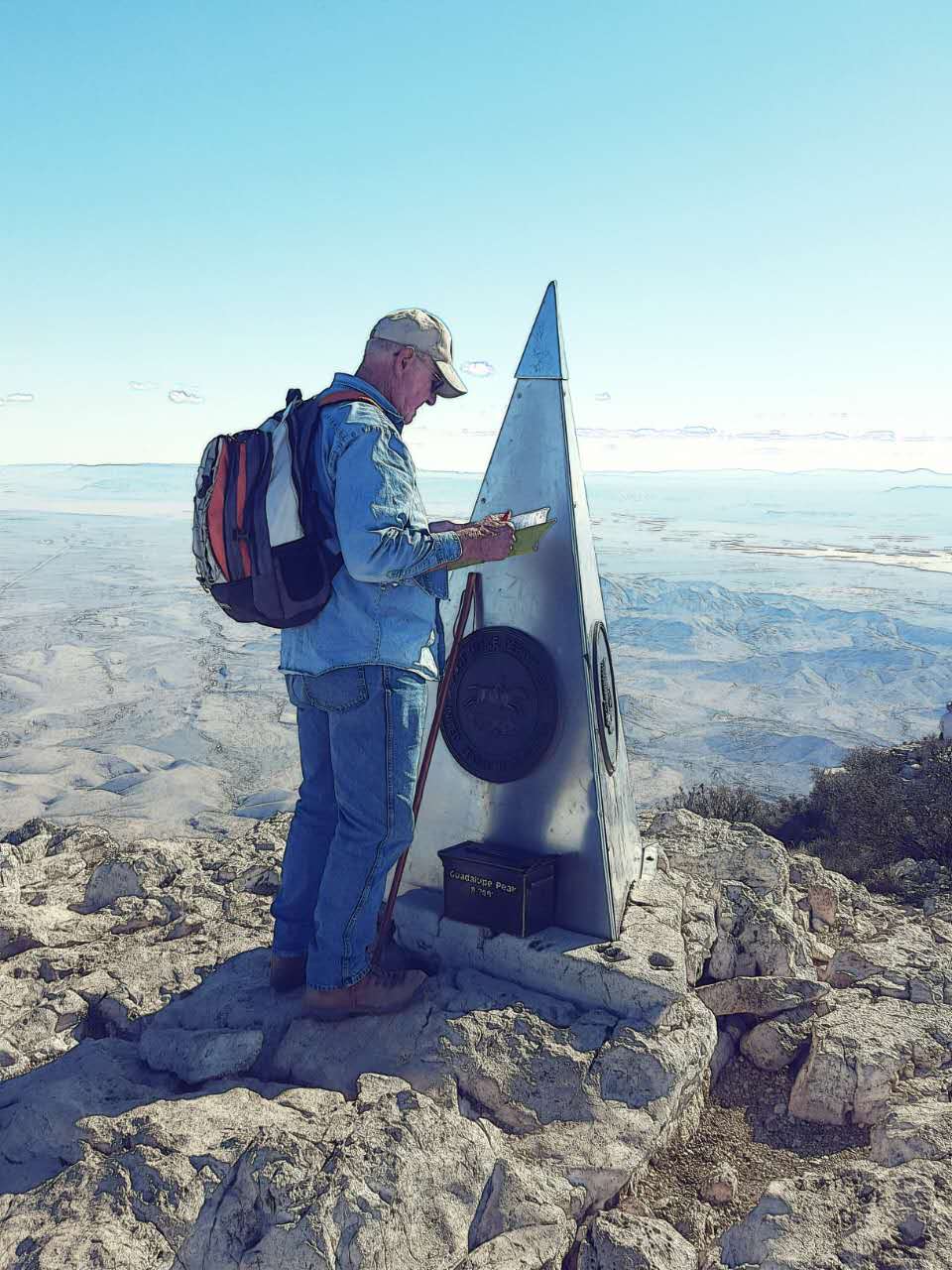 Guadalupe Peak log book