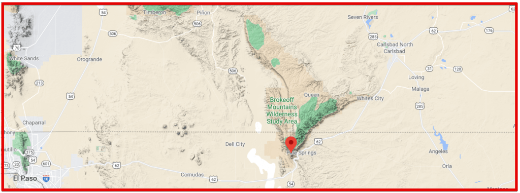 Guadalupe Peak location