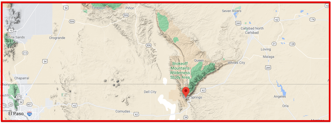 Guadalupe Peak location