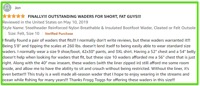 frogg toggs steelheader waders review 1
