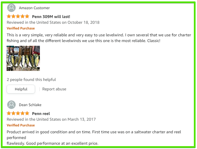 Penn 309 customer review