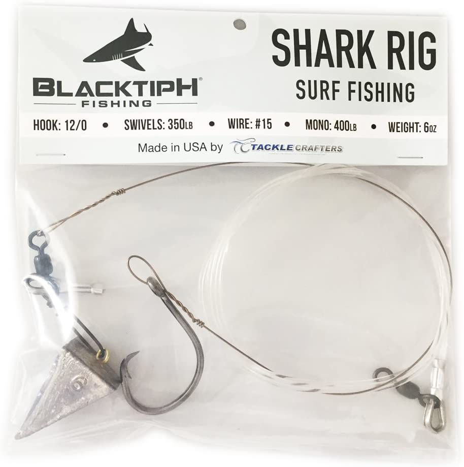 Shark rig with steel leader and 24/0 circkle hook