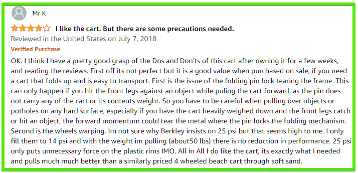 berkley jumbo fishing cart customer review
