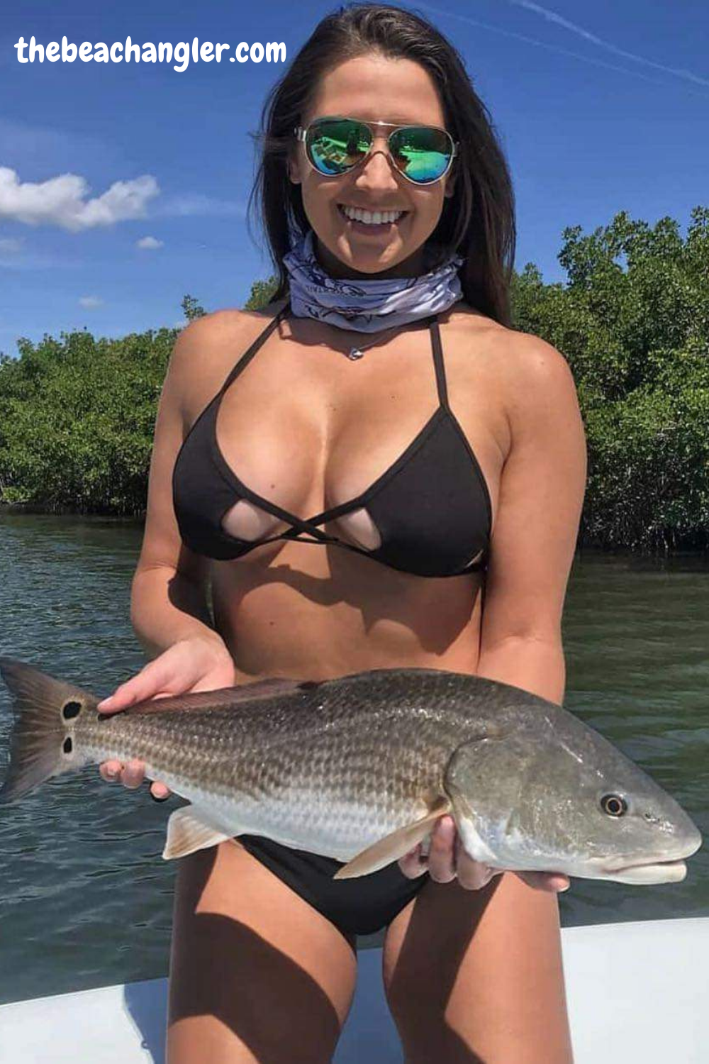 Babes on the bay with a nice redfish