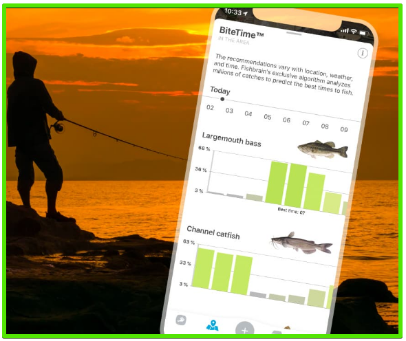 FishBrain Best times to fish - FishBrain Fishing App review