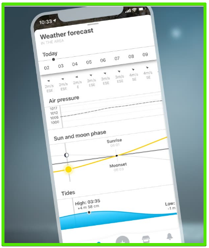 FishBrain weather forecast - FishBrain Fishing App Review