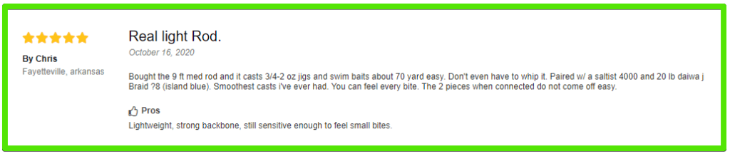 Team Daiwa Surf Rod Customer review