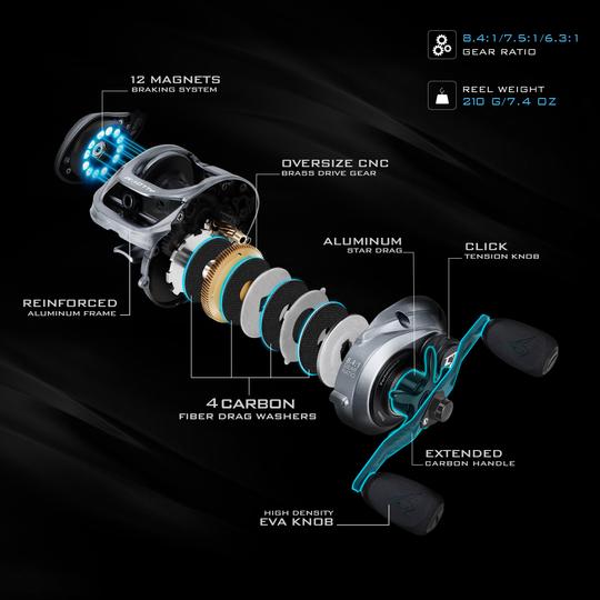 Piscifun Alloy M baitcasting reel schematics