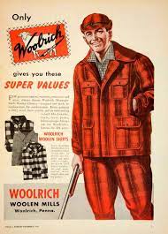 Vintage Wool Hunting Clothes advertisement