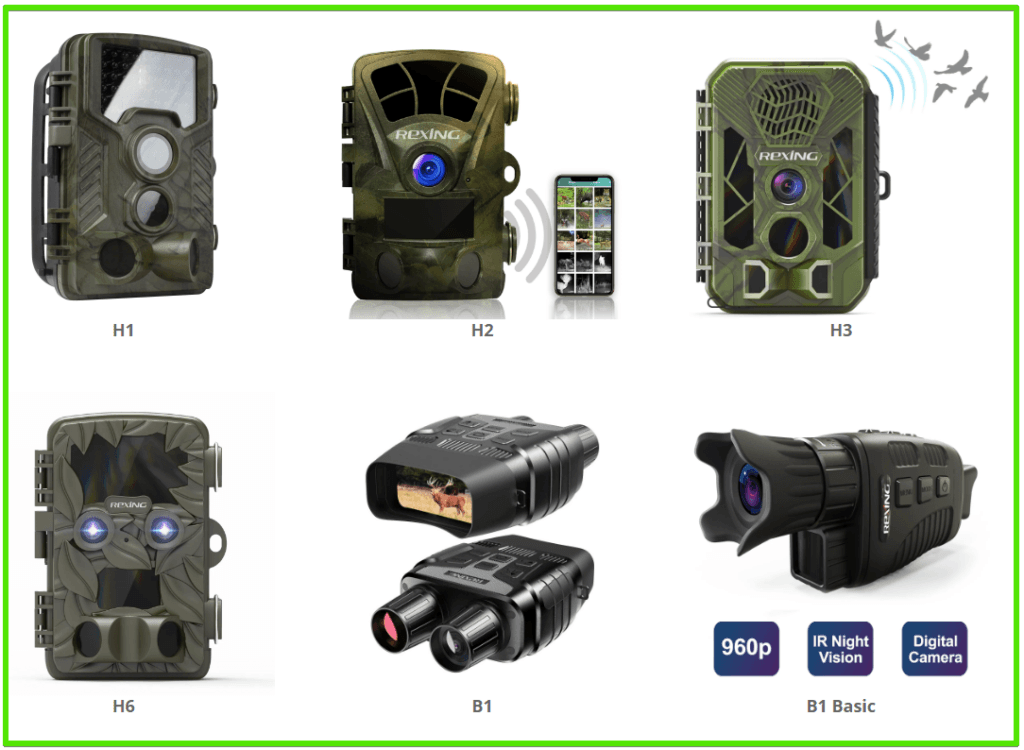 REXING USA outdoor camera lineup - REXING USA trail cameras