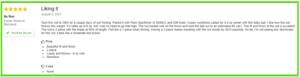 ODM Surf Rods Review - Genesis customer review 5 out of 5 stars