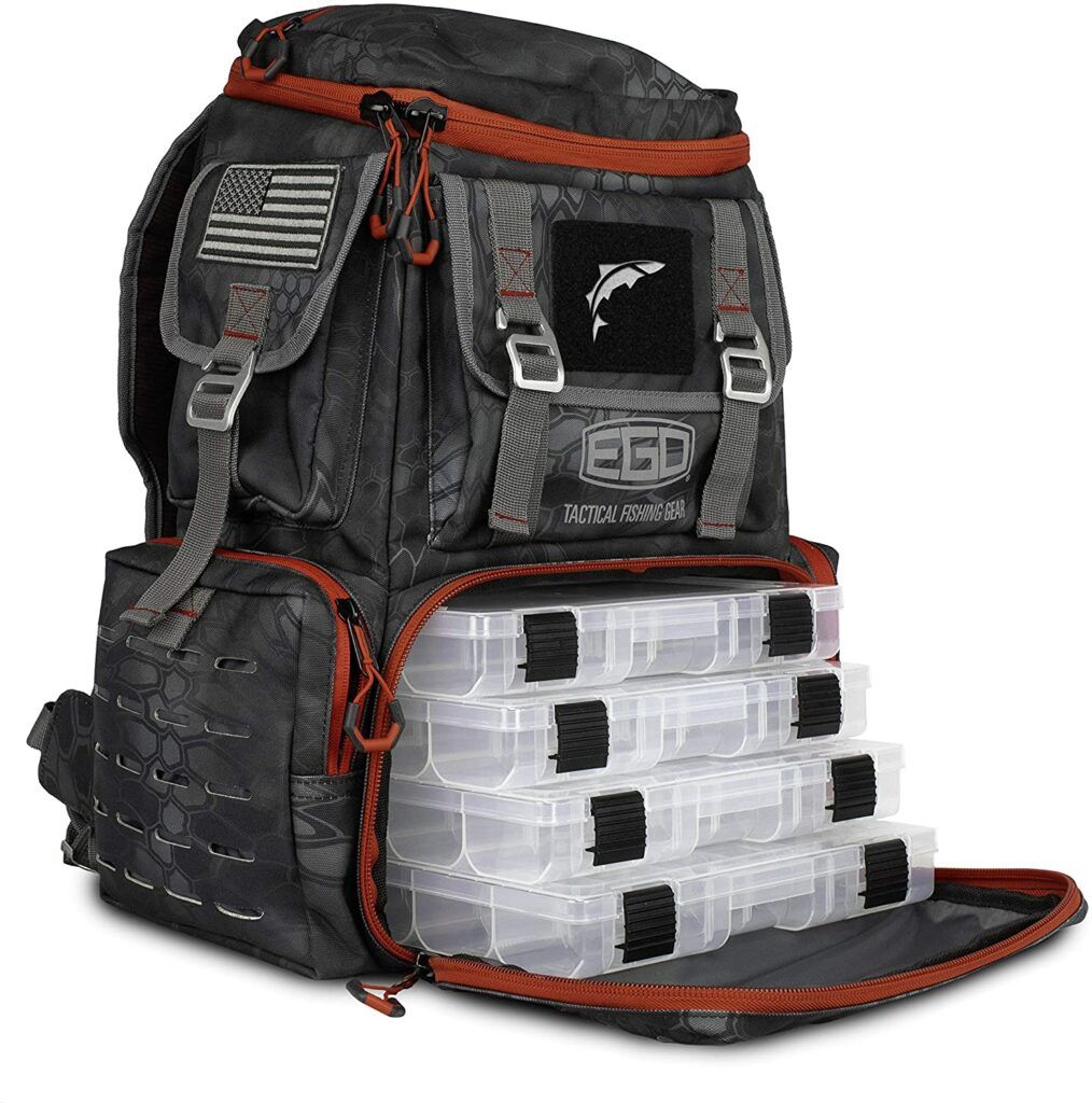 EGO tackle box fishing backpack - fishing gift ideas