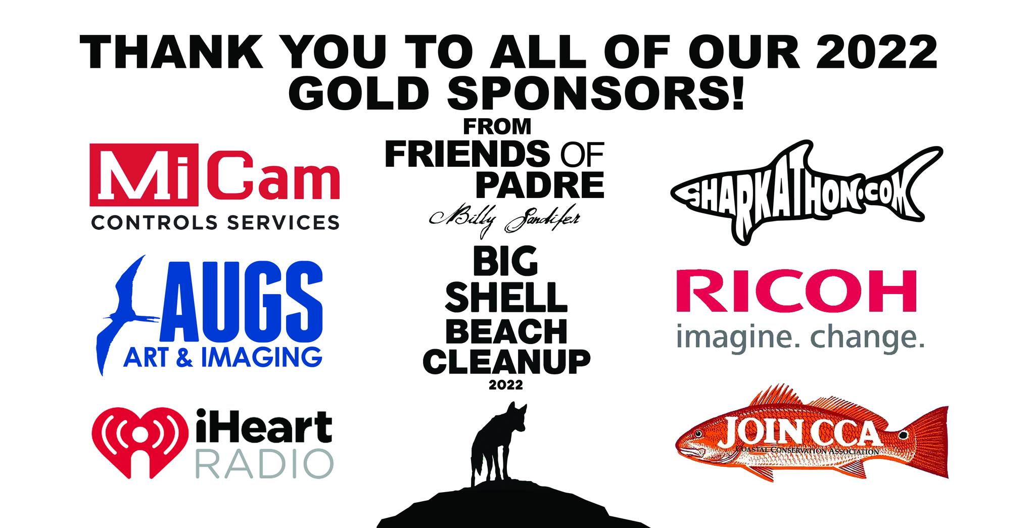 Billy Sandifer Big Shell Beach Cleanup event Gold sponsors