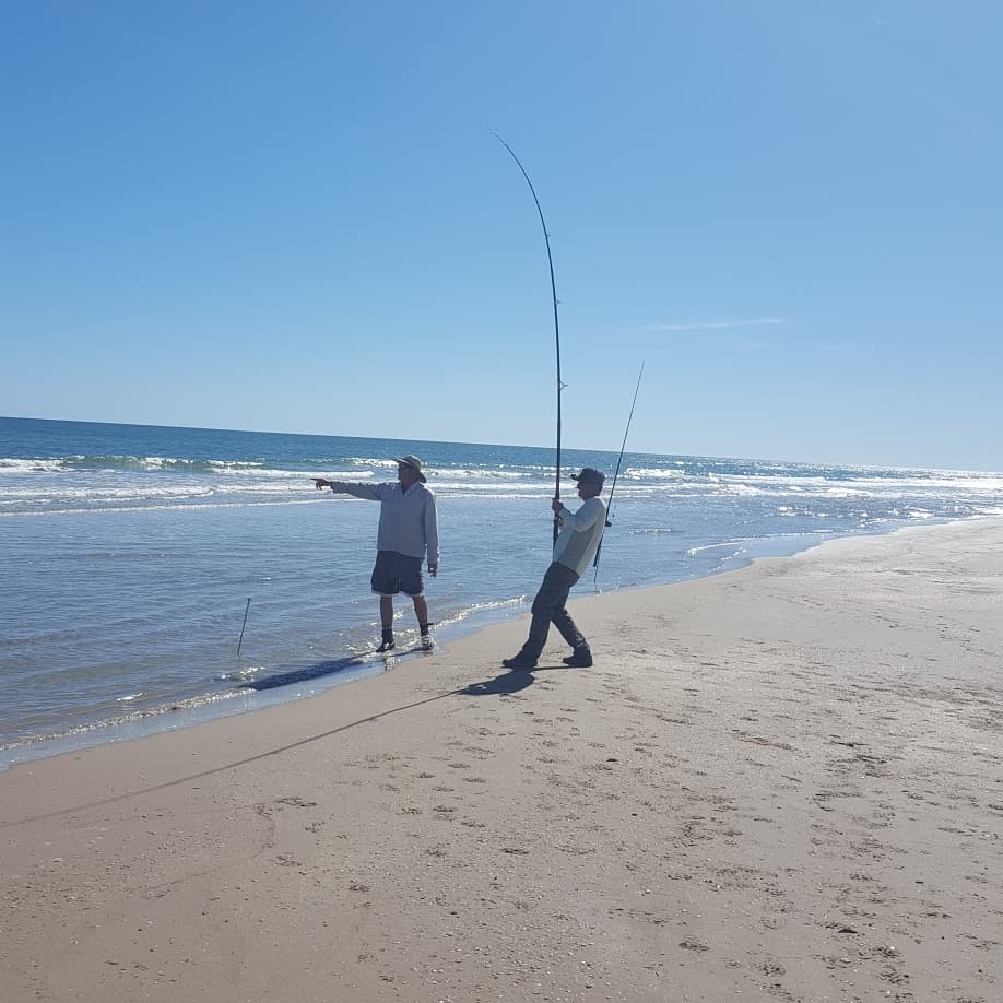 surf fishing hook up