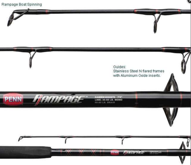 best size rod for a penn battle II - Penn Rampage rods