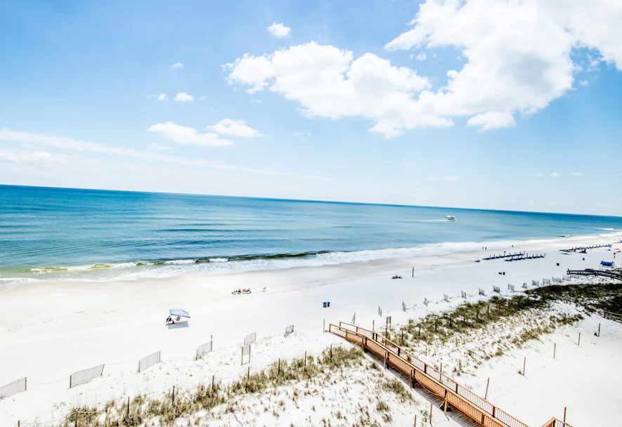 Surf fishing Gulf Shores Alabama - West Beach