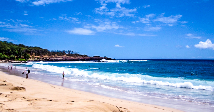 Hulopoe Bay Beach Hawaii