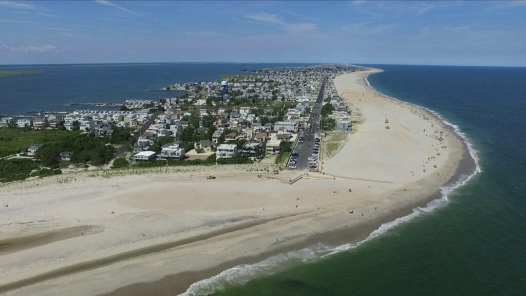 Aerial photo of Long Beach Island New Jersey