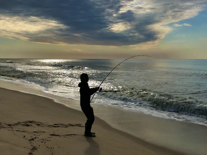 Robert Moses State Park Long Island New York - Surf fishing on Long Island