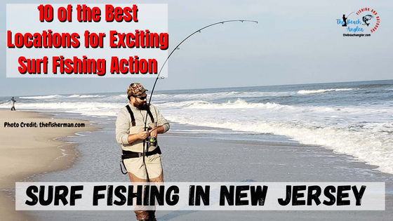 Surf fishing in New Jersey featured image - Surf fisherman hooked up with something while fishing the New Jersey surf