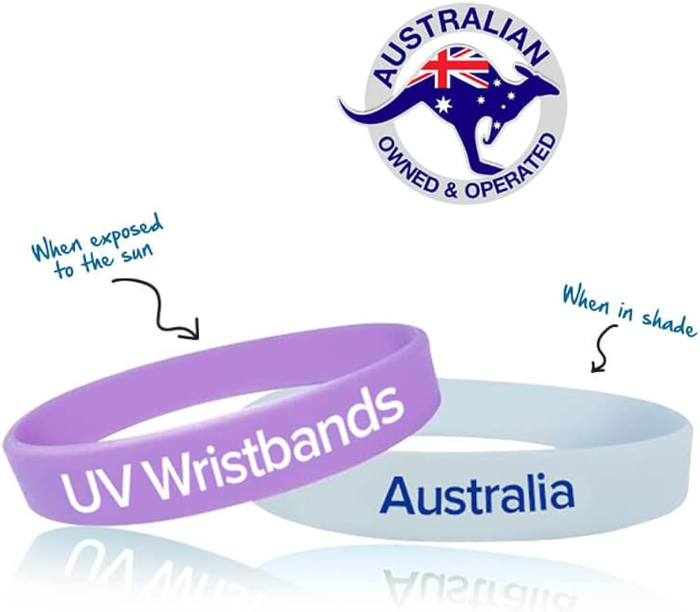 UV detection wristbands for sun protection