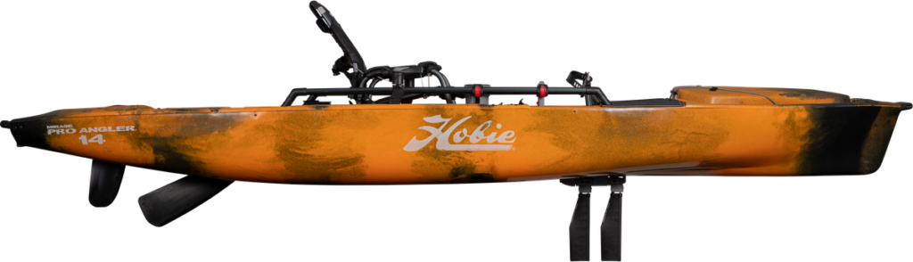Hobie Mirage Pro Angler 14 fishing kayak for ocean fishing.