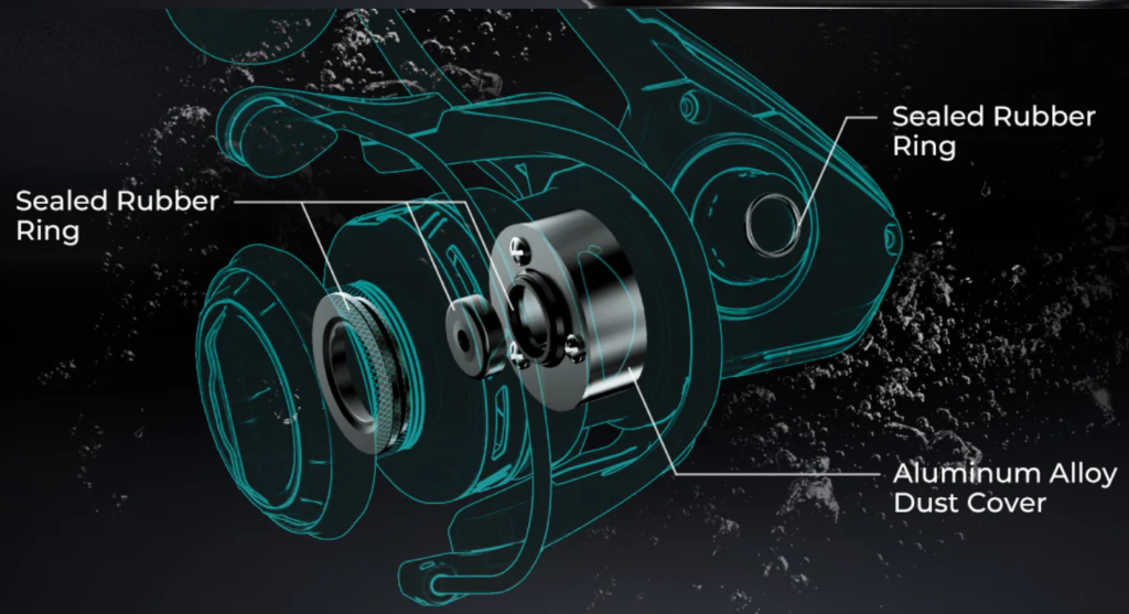 Piscifun NautiX Saltwater Spinning Reel internal Seals