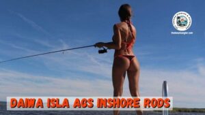 Daiwa Isla AGS Inshore fishing rods review - Lady angler standing at the bow of a boat fishing with her Daiwa Isla AGS Spinning rod.