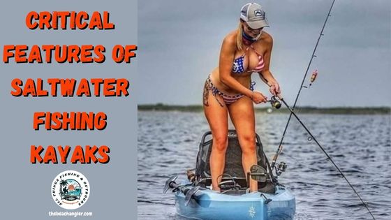 saltwater fishing kayaks - Lady angler standing in her saltwater fishing kayak and hooked up with a fish