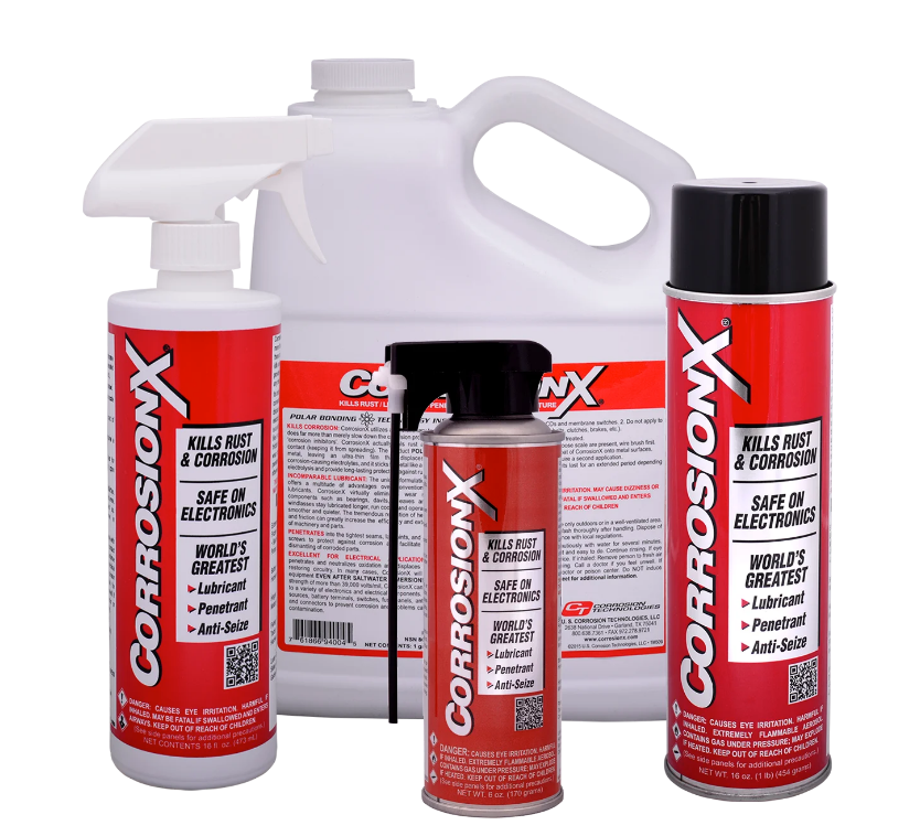 Corrosion X rust inhibitor spray