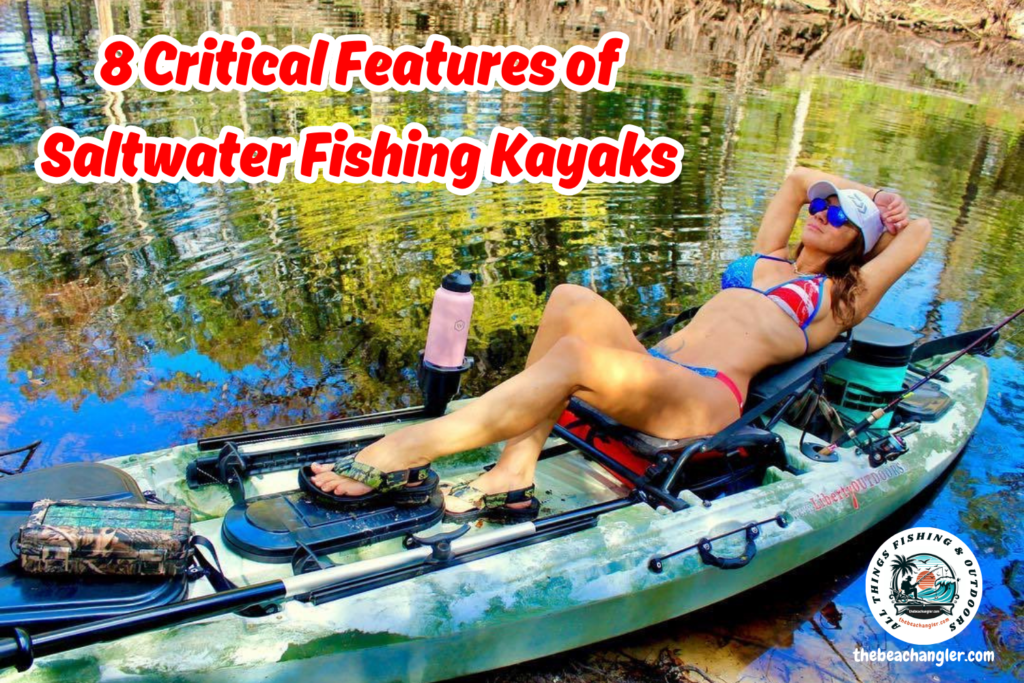 kayak vs boat - Lady angler reclining in her saltwater fishing kayak
