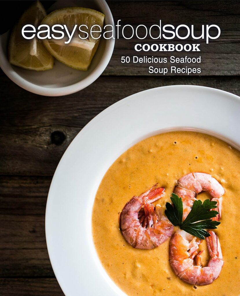Easy Seafood Soup cookbook cover image.