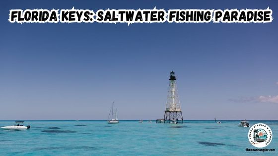 Several boats anchored near a channel marker and are fishing in the Florida Keys.