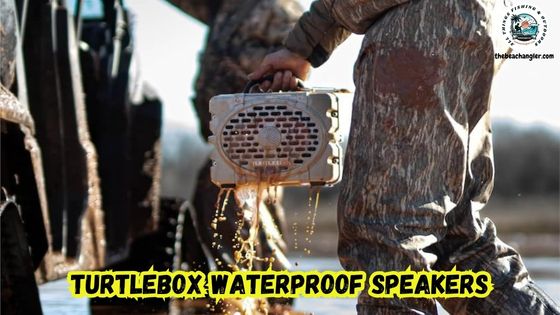 Turtlebox Waterproof Speakers featured image showing a group of duck hunters wading back to their vehicle and carrying a Turtlebox speaker.