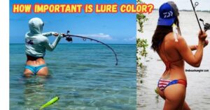How Important is Lure Color featured image shows two lady anglers each fishing with different lures and different colors.