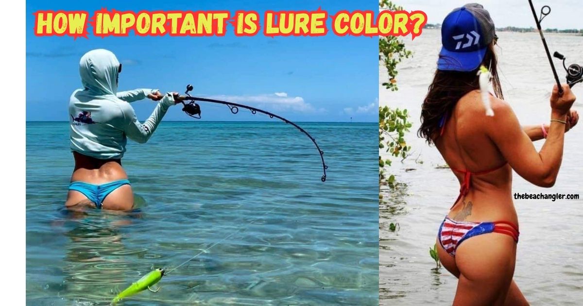 How Important is Lure Color featured image shows two lady anglers each fishing with different lures and different colors.