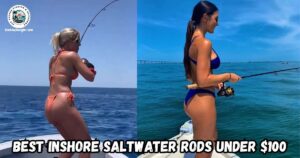 Best Inshore Rod for Under $100 featured image showing two lady anglers fishing from boats.