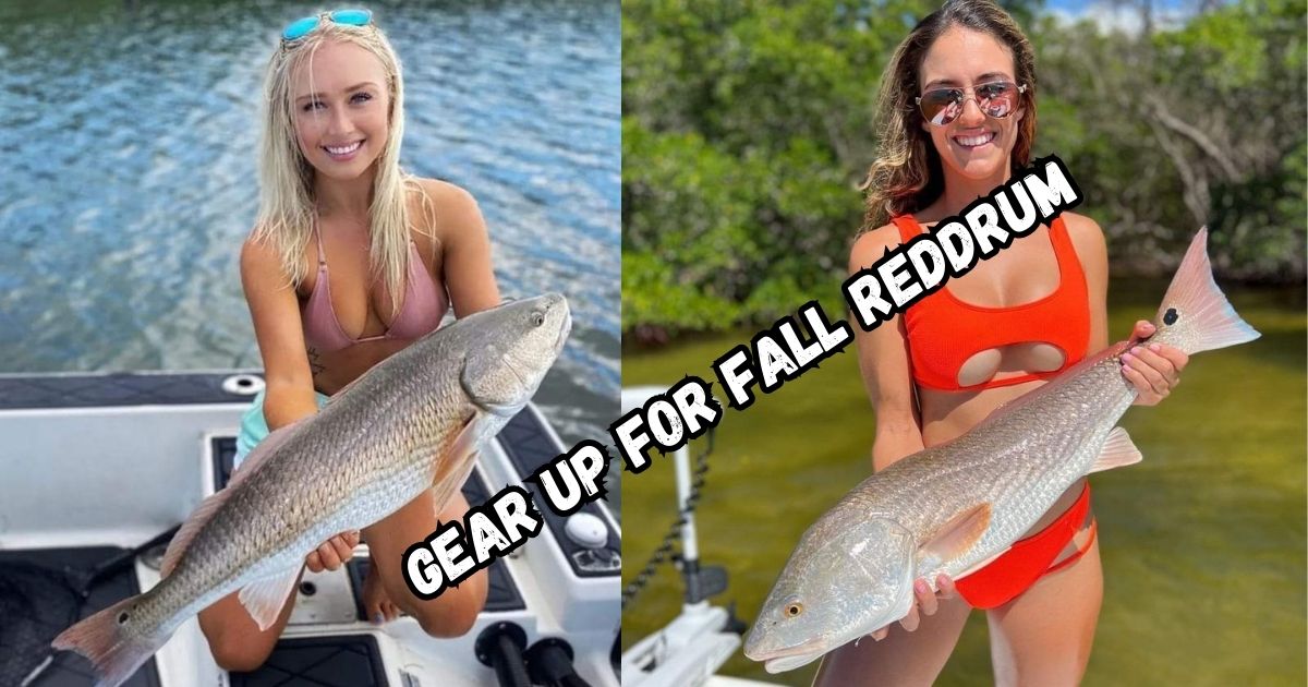 Gear Up for the Fall Red Drum Run featured image showing two lady anglers each holding up nice red drum.
