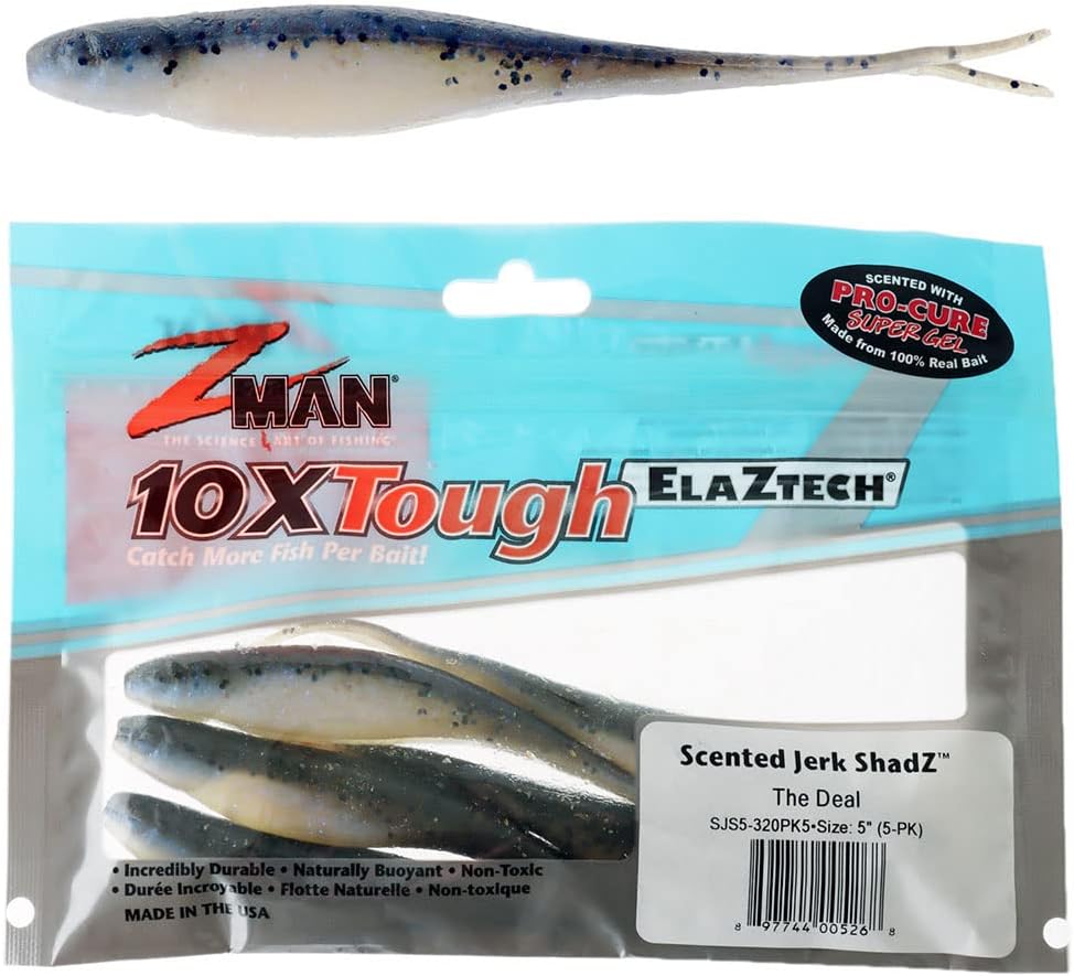 Z-Man Jerk Shadz Scented soft plastic lure.