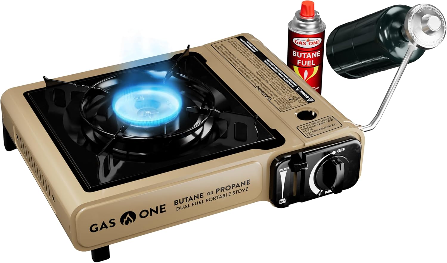 Gas One Dual Fuel Single Burner Camp Stove
