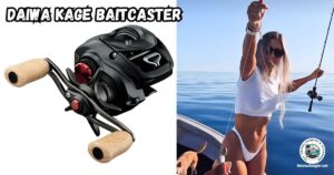 Daiwa KAGE Baitcasting Reels featured image showing a lady angler fishing with her Daiwa KAGE Baitcasting Reel.
