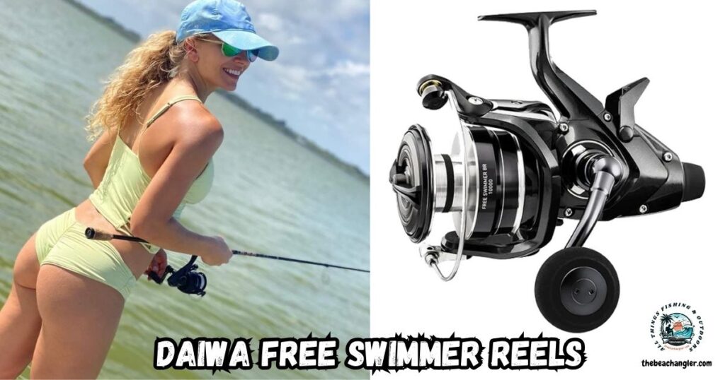 Daiwa Free Swimmer Spinning Reels featured image showing a lady angler wadefishing with her Daiwa Free Swimmer Reel.