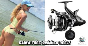 Daiwa Free Swimmer Spinning Reels featured image showing a lady angler wadefishing with her Daiwa Free Swimmer Reel.