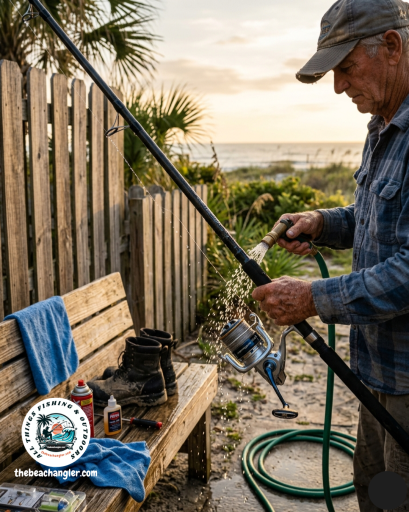 Rinse your reels after saltwater use.