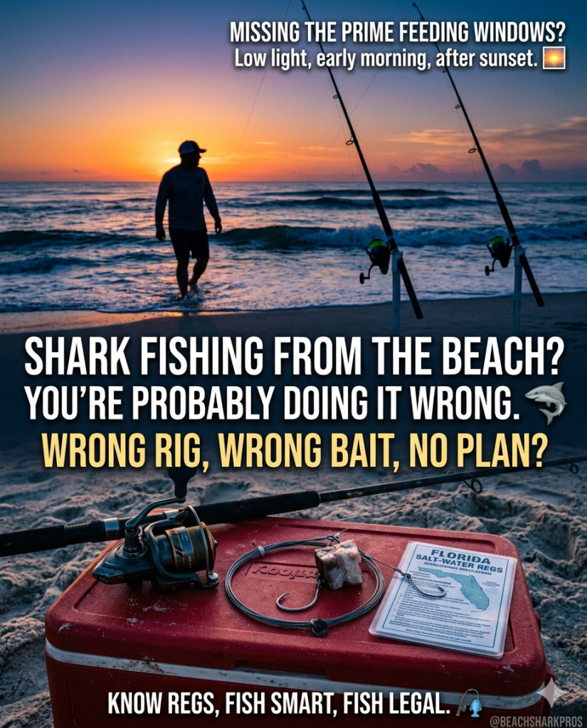 Beach Shark Fishing inforgraphic