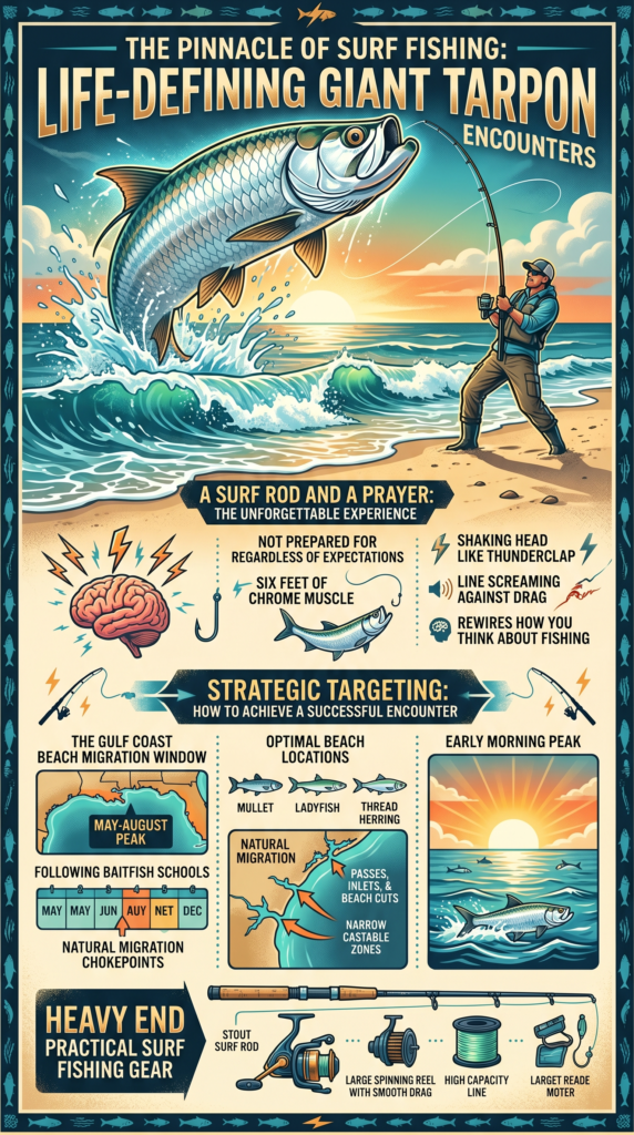 Fishing for Tarpon in the Surf inforgraphic.