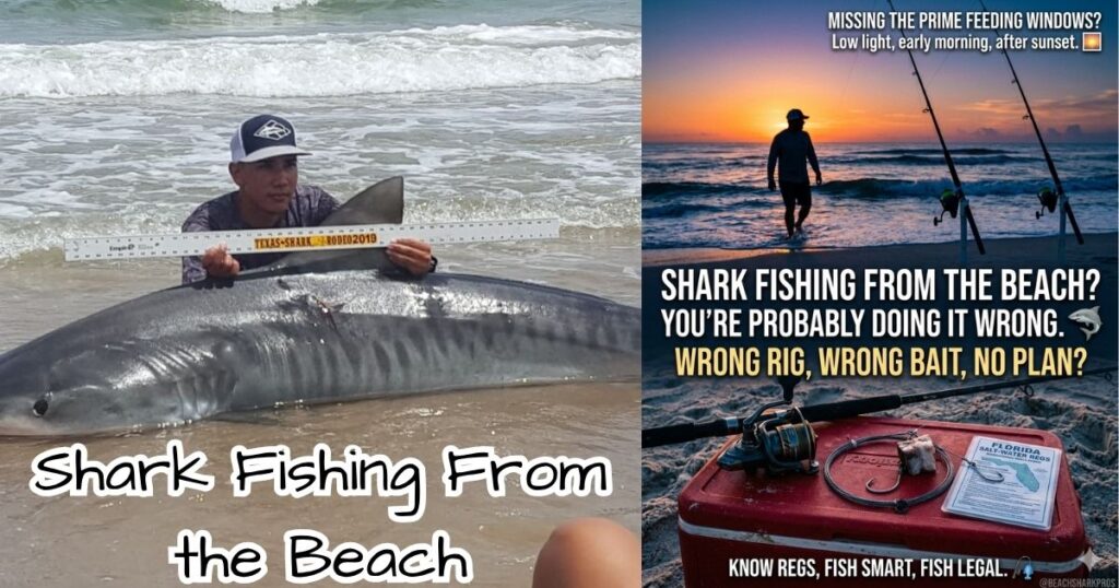 Beach Shark Fishing Tips for Beginners featured image.